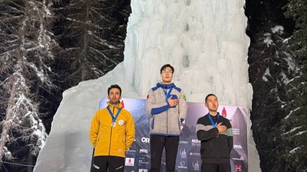 İranlı buz tırmanıcısı Fransa'nın Dünya Kupası gümüş madalyasını kazandı