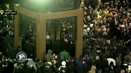 Şehit Seyyid Hasan Nasrullah'ın pak naaşı mezarında huzura kavuştu
