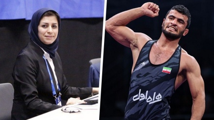 Gruaja iraniane, drejtoreshë e turneut aziatik të pingpongut/përfaqësuesi iranian, sportisti më i mirë i muajit sipas Federatës Botërore të Mundjes në stilin e lirë