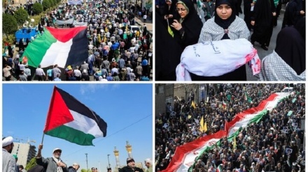 په ایران کې د قدس ورځې لاریون په ټولې نړۍ کښې انګازې وکړې