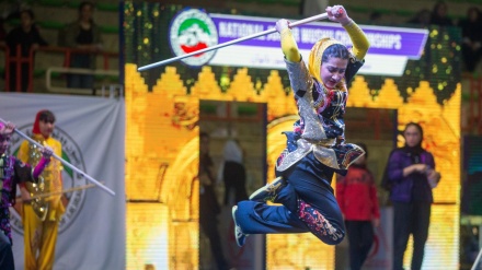 رقابت‌های ووشو قهرمانی دختران ایران+ تصاویر