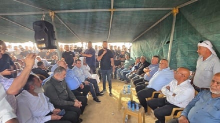 עצרת מחאה באוניברסיטת חיפה נגד מלחמת ההכחדה בעזה