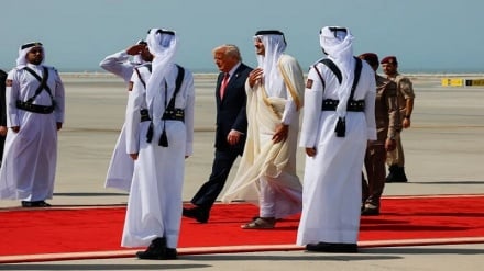 دونالد ترامپ با امیر قطر در دوحه دیدار کرد