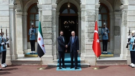دیدار الجولانی با اردوغان در استانبول