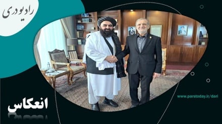 دیدار وزیر خارجه حکومت طالبان با رئیس جمهور ایران 