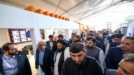 بازدید وزیر معادن طالبان از نمایشگاه بین‌المللی دستاوردهای صنایع معدنی ایران 
