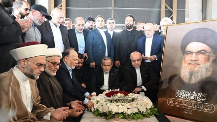 عراقچي د شهید نصرالله د مزار ترڅنګ: د صهیونیسټي رژیم پر وړاندې بریا یقیني ده