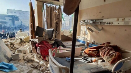 Zionist regime deliberately targets Gaza Hospital's generators