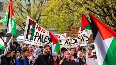 گزارش / برگزاری راهپیمایی گسترده در برلین در همبستگی با مردم فلسطین با مشارکت یهودیان آلمان