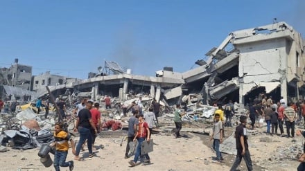 بمباران ۲ مدرسه در شمال غزه