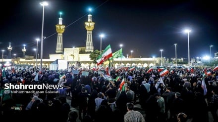 اجتماع مردم مشهد در محکومیت تجاوز آمریکا و رژیم صهیونیستی در میدان بیت‌المقدس