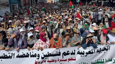 مراکش کښې د غزې په ملاتړ کښې پراخ لاریون وشه