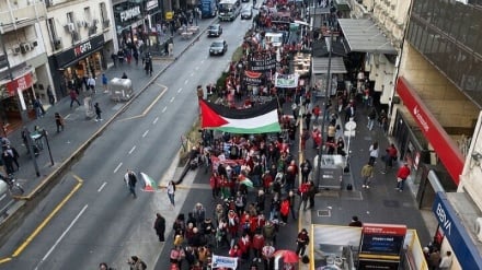Wananchi wa Argentina waandamana kuliunga mkono taifa la Palestina 