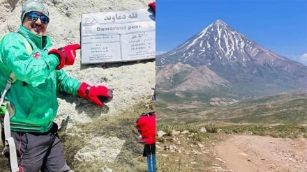 کوهنوردان ایرانی از حضور کوهنوردان افغانستانی در قله دماوند استقبال گرمی کردند