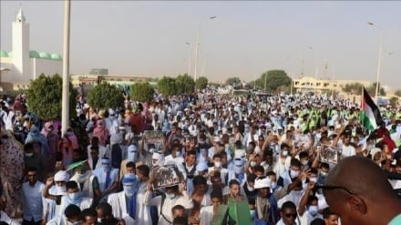 Mauritanian protesters condemn Israeli regime’s crimes