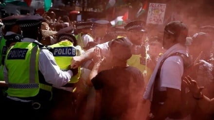 په انګلستان کې د فلسطین د ملاتړو پراخه سرکوب