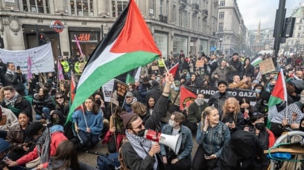 Pro-palästinensische Versammlung in Großbritannien