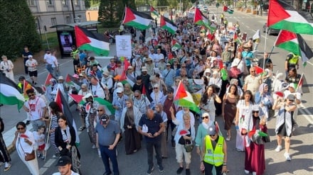 Maandamano makubwa kupinga jinai za Israel huko Gaza yafanyika Sweden