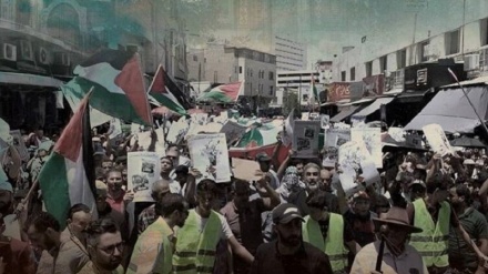 Manifestaciones de palestinos en Cisjordania en apoyo a Gaza y contra el sionismo