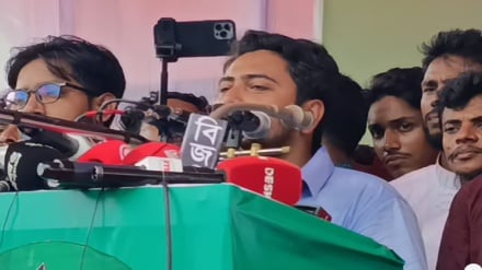 দেশে চাঁদাবাজি ও দুর্নীতি এখন আরেকটি দল পাহারা দিচ্ছে: নাহিদ ইসলাম