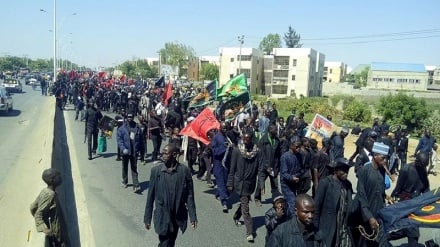 Wanigeria wafanya matembezi ya amani ya Arubaini ya Imam Hussein (as) na kutangaza mshikamano na Gaza 