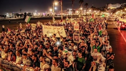Thousands in Morocco protest docking of Israeli regime's arms ships