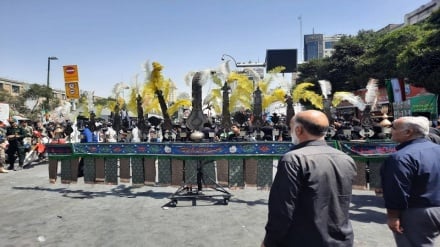 عزاداری زائران رضوی در سوگ رحلت پیامبرگرامی اسلام(ص) و شهادت امام حسن(ع)