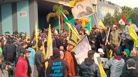 تجمع لبنانی‌ها در حمایت از حزب‌الله