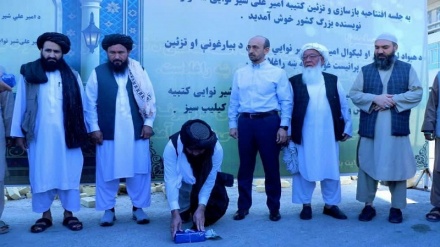  آغاز کار بازسازی بنای یادبود امیر علی‌شیر نوایی در مزارشریف