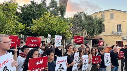 חיפה : מחאה נגד מלחמת ההשמדה והרעב בעזה