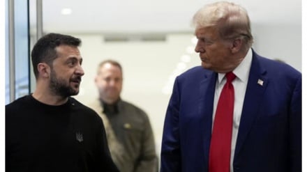 Trampi Ukraina Prezident Zelenskiş bə Vaşınqton vanq kardə