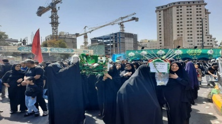 عزاداری زائران رضوی در سوگ رحلت پیامبرگرامی اسلام(ص) و شهادت امام حسن(ع)