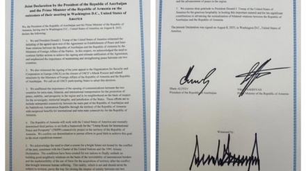 Ermenistan bilen Azerbaýjan Respublikasynyň arasyndaky şertnamanyň teksti çap edildi