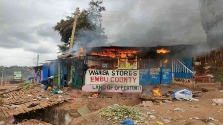 Kadhaa wajeruhiwa, biashara za mamilioni zachomwa moto katika machafuko ya Embu, Kenya