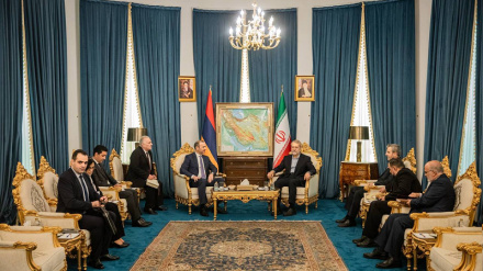 Larijani: Eýran sebitdäki islendik geosyýasy üýtgeşmä we Tähran-Ýerewan gatnaşyklaryna zyýan ýetişmäge garşydyr