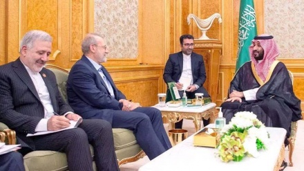 لاریجانی در ریاض با بن سلمان دیدار کرد