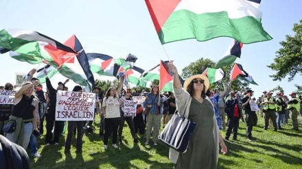  Manifestation pro-palestinienne contre la présence d'Israël-Premier Tech au Grand Prix cycliste de Québec