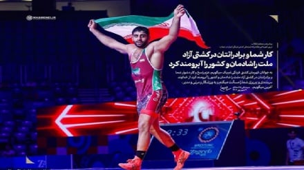پیام تبریک رهبر انقلاب در پی قهرمانی مقتدرانه تیم ملی کشتی فرنگی ایران در جهان