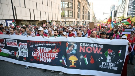Un rassemblement de masse pro-Palestine à Bruxelles