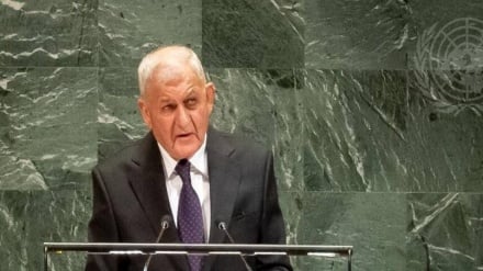 رئیس جمهوری عراق: حوادث فلسطین لکه ننگی بر پیشانی بشریت است