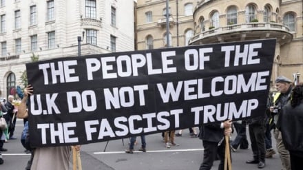 Anti-US-Proteste in London während Trumps Besuch in Großbritannien