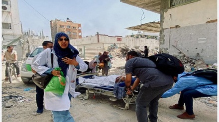 د فلسطین د غزي تړانګې د سلامتیا نظام د بشپړه دړې  وړې کیدا په درشل کښې دی