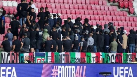 Italian national football team fans protest Israeli regime’s crimes