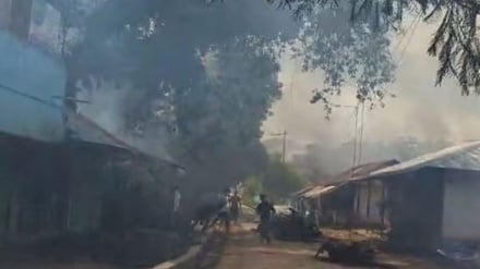 পার্বত্য জেলা খাগড়াছড়িতে অবরোধ চলছে, গুইমারায় বাজারে আগুন