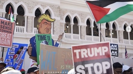 تظاهرات حامیان فلسطین علیه ترامپ در مالزی / اندونزی خواهان کمک ایران در حوزه برقآبی شد