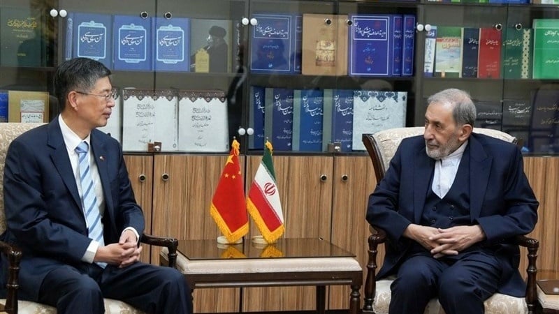 Ali Akbar Velayati, Advisor to the Leader of the Islamic Revolution, in a meeting with Cong Peiwu, China’s ambassador to Tehran