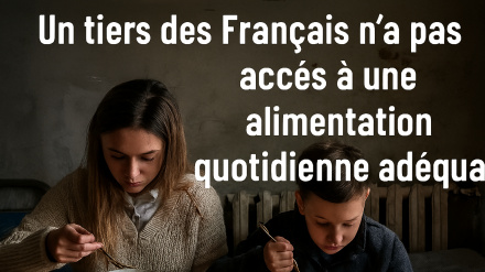 Insécurité alimentaire en France : un tiers des Français n’a pas accès à une alimentation quotidienne adéquate