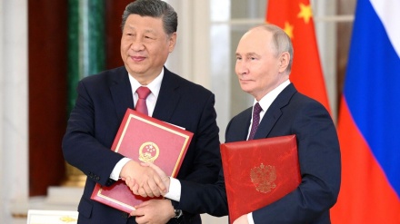 پوتین: همکاری روسیه و چین در راستای نظم جهانی چندقطبی است