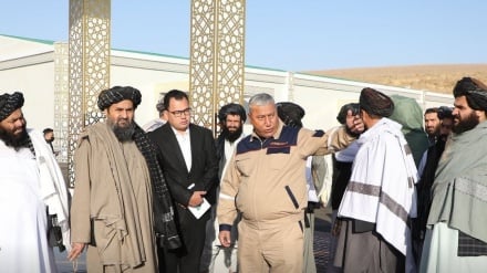 معاون اقتصادی طالبان و رهبر ملی ترکمنستان از طرح تاپی در افغانستان بازدید کردند