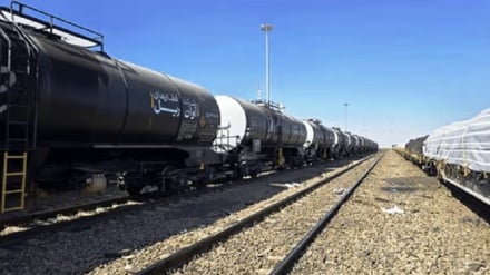 صادرات ایران به افغانستان از مسیر خط آهن خواف - هرات  